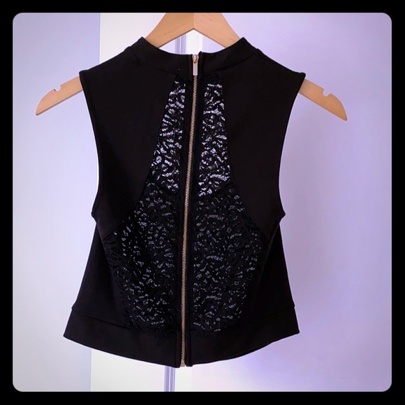 Dynamite sheer lace crop top - Picture 3 of 5